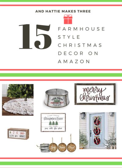 Farmhouse style Christmas decor on Amazon