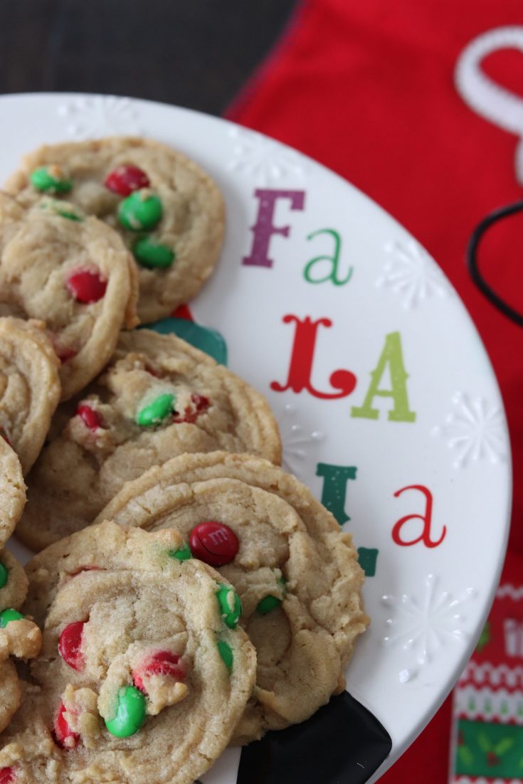 Christmas M&M Cookies 